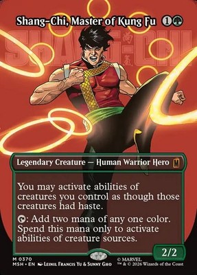 Shang-Chi, Master of Kung Fu - Extended Art MSH NM MTG