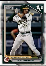Myles Naylor 2024 Bowman Draft Oakland Athletics #BD-141