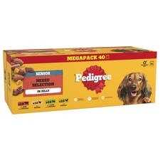 PEDIGREE Senior Dog Food Pouches Chunks in Jelly 40 x 100 g Multipack 4.19 per kilo