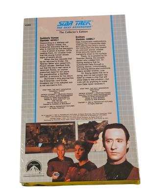 Star Trek TNG VHS Sealed 1992 Suddenly Human Brothers 10266 DATA LORE Soong