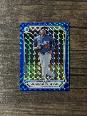 2026 Bowman Josue De Paula Chrome Prospects Blue Geometric #/150 Color Match