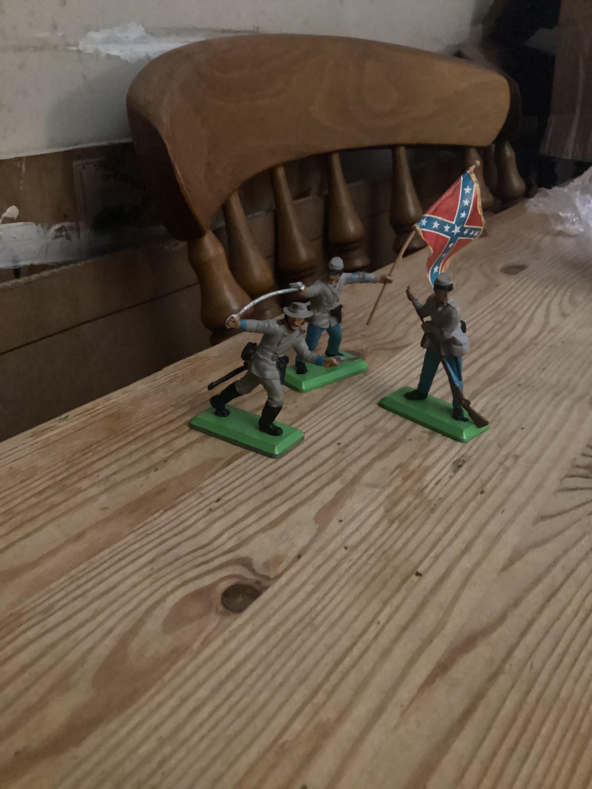 Figurines Britains Infanterie Confédérée (8881) - 2 Soldats En Marche, 54mm, Plomb Peint