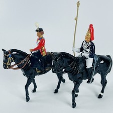 VTG Britains Queen Elizabeth Mounted Side Saddle Black Horse Metal with Soldier