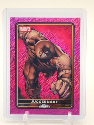 JUGGERNAUT 2025 TOPPS CHROME MARVEL DEADPOOL PINK SHIMMER REFRACTOR /299 Q7634