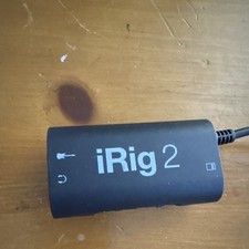 IK Multimedia iRig 2 Audio Interface Portable Gain Control Thru/FX 1/4" In