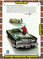 Metal Sign - 1975 Cadillac Eldorado Convertible - 10x14 Inches Metal Sign - 1975 Cadillac Eldorado Convertible - 10x14 Inches