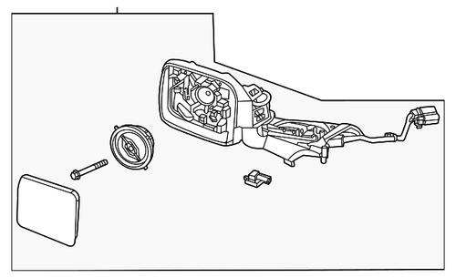 Genuine Ford Mirror Assembly M2DZ-17682-A | eBay