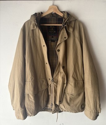Barbour Dept (B) Limited Edition Waterproof Hooded Jacket Stone Tartan Mens L