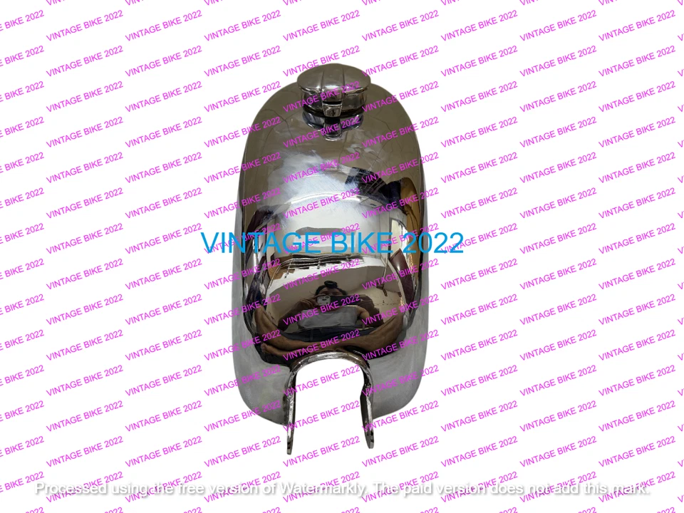 Tanque de gasolina Hodaka cromado 125 Combat Wombat modelo 95 Super Rat Road TAP GRIFO/APTO PARA Foto 4 de 4