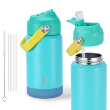 Kids Water Bottle for School 12 oz,Stainless Steel Insulated Water Bottles,Pi...