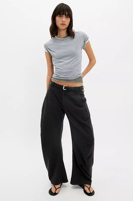 Free People - Spotlight Washed Barrel Chino Trousers NWT