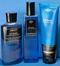 NEW MEN'S OCEAN 3PC GIFT SET Bath Body Works SHIPS FREE