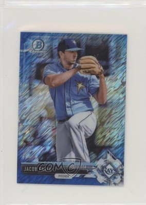 2017 Bowman Chrome Minis Blue Shimmer Refractor 96/150 Jacob Faria Rookie RC 0m8