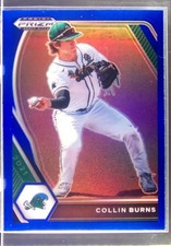 2021 Prizm Draft Picks Collin Burns Blue Prizm #PDP167 Wave