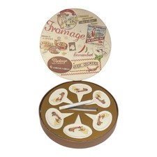 Set of 6 White Porcelain Cheese Markers, Food Labels  – With Wipeable Pen