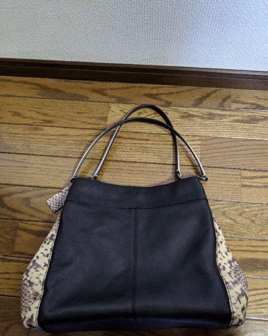 Coach Black Python Pattern COACH Shoulder Bag - image 2