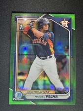 2024 1st Bowman Chrome Miguel Palma Green Refractor /99 Astros
