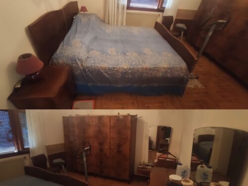 Vintage Wooden Double Bedroom Complete-