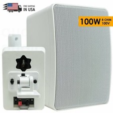 EMB ECW20 100W Full Range Indoor / Outdoor Waterproof Speaker - White Single