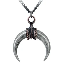 Alchemy Gothic Mithras Pendant Bulls Horns Crescent Moon Tauroctony Luna P908