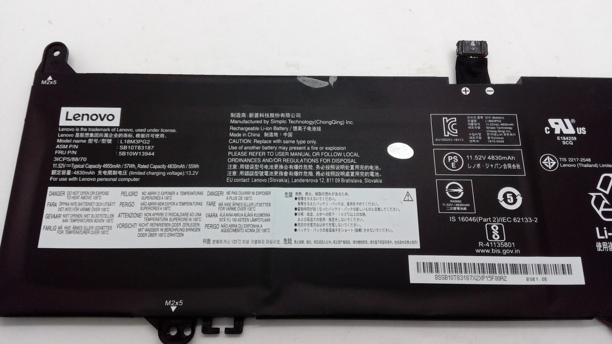 Genuine Lenovo Battery Chromebook S345-14AST 14E L18D3PG2 L18L3PG2
