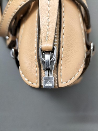 Tod's mini Boston bag Genuine Leather zip authentic emboss logo woman Brown - Picture 14 of 18