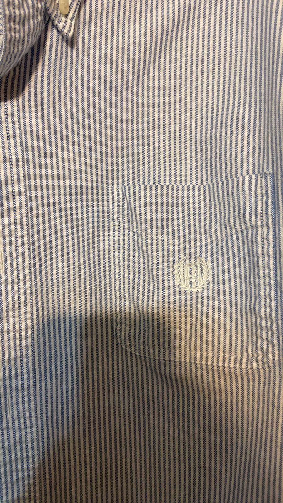 Chaps Stretch Oxford Pinstripe Shirt XXL eBay