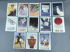 VINTAGE 1987   SET OF 13  MARS OLYMPIC  POSTCARDS  NEW