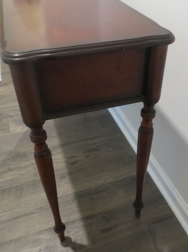 VTG Bombay Company Wood Entry Table 1999 Mahogany Furniture La Compagnie PA Pick - Picture 7 of 11