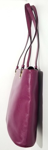 Rare Salvatore Ferragamo Plum Saffiano Leather Tote / Shoulder Bag - Picture 8 of 12