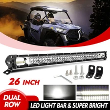26" Inch 480W Bumper LED Work Light Bar Offroad SUV ATV 4WD UTE Truck Dual-Row