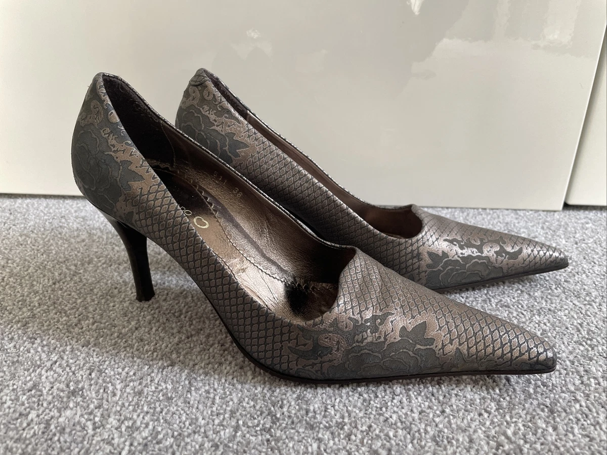 MARTINI OSVALDO METALLIC COURT SHOES SIZE UK 5 EUR 38 eBay