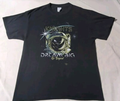 Knights Dream Big Go Beyond Graphic Tee Tshirt Black Size Large Impress Ink 