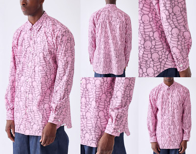 COMME DES GARÇONS x KAWS CHUM Printed Dress Shirt Hemd Shirt Deadstock Bnwt M
