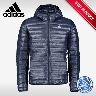 ADIDAS 'Varilite' DX0785 Hooded Down Mens Jacket - Blue - XL - (NEW/TAGS)  for sale online | eBay