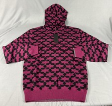 Greyson Sweater Hoodie Koko Thunderbird Print Large Hawkeye Wool Cashmere 395