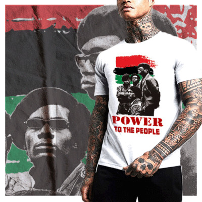 Stay Woke Malcolm X Huey P Newton Marcus Garvey Angela Davis Black God T-Shirt
