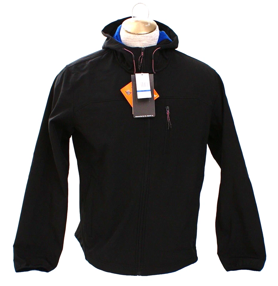 Hawke & Co. Men's XL Black Stretch Soft Shell Zip Front Hooded Jacket - Image 3 of 4