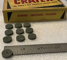 44XF CRATEX Round Abrasive 1/2 x 3/16 x 1/16 Silicon Carbide Wheel, New, /10lot