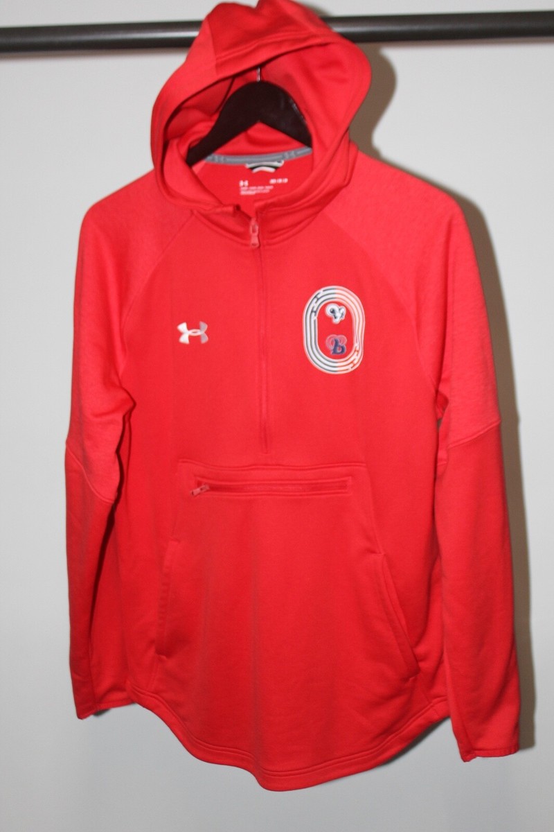 Under Armour Tech 1/2 Zip Soft Hoodie Jacket Men's Medium LOOSE Ram and 