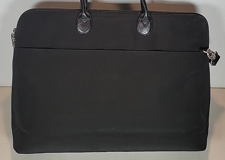 HOBO INTERNATIONAL Nylon Padded Shoulder Laptop Bag Tote Leather Handles - Image 3 of 4