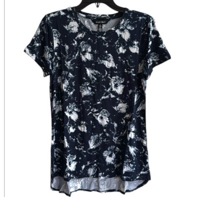 Ellen Tracy Womens Luxe Crewneck Hi Lo Tunic Top