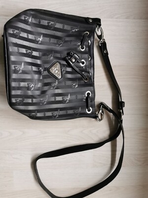 Maison Mollerus Beuteltasche schwarz/Metallic