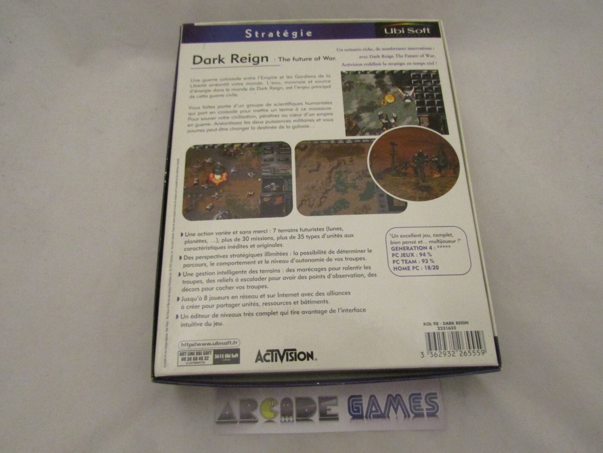 Jeu PC Dark Reign 1 - Big Box Version Française - Bon état