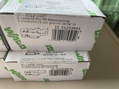 Wago Base Terminal 2022-1407 Price Per VPE Of 50 Pieces