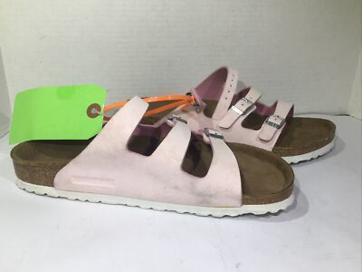 Birkenstock Women's Size EU 40 Florida Brushed Rose Birko-Flor - Main Image