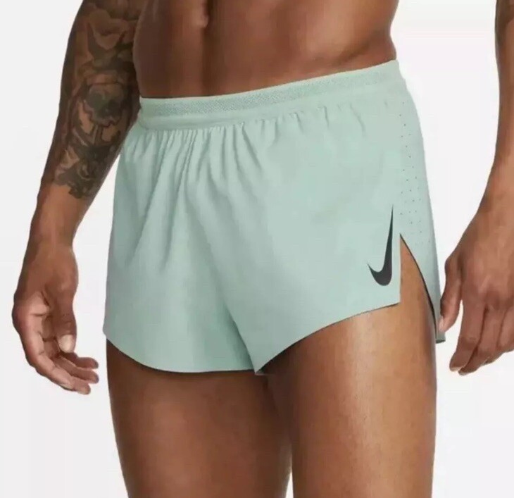 Короткие шорты для бега Nike Aeroswift Dri-Fit ADV 2 на подкладке мятно-зеленого цвета Мужские Sz 2XL 7390₽