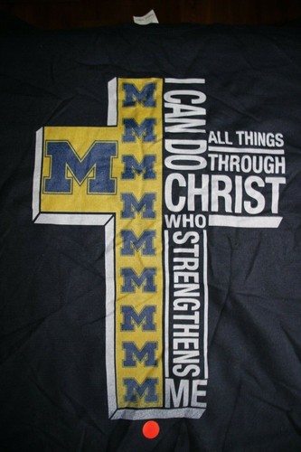 I Can Do All Things Through Christ - Michigan State Fan - Sweatshirt, 3XL in blau - Bild 2 von 5