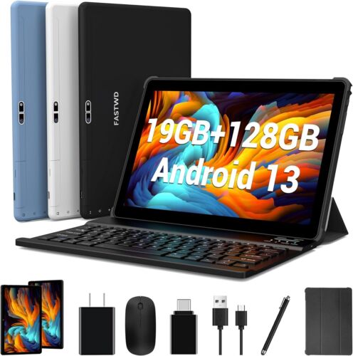 Tablet 10 Pollici Android 13 con 19GB RAM+128GB ROM (1TB TF),Tablet PC 5G... - Foto 1 di 7