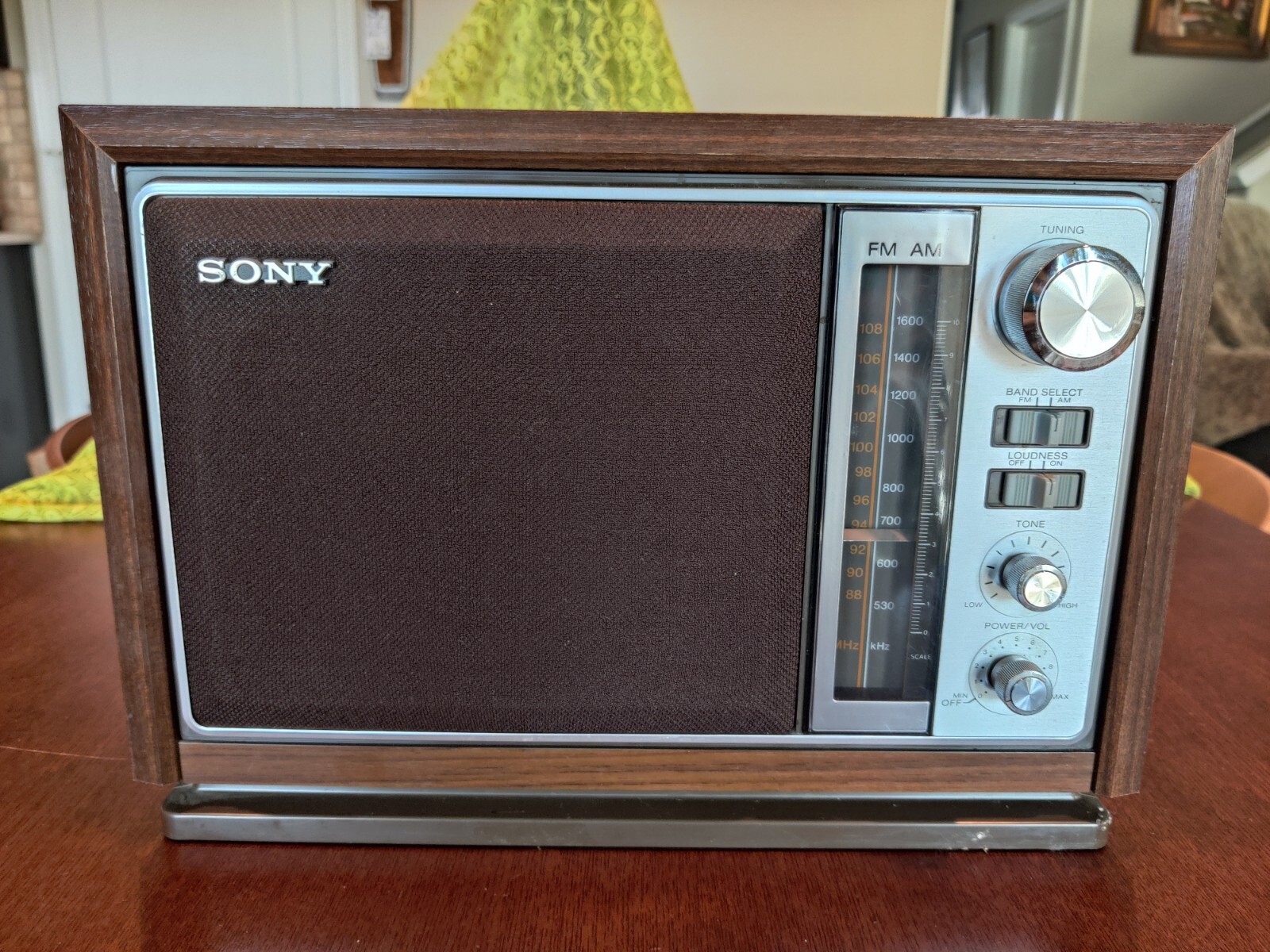 Vintage Sony AM/FM Radio Model ICF-9740W Wood Grain Veneer - Tested ...